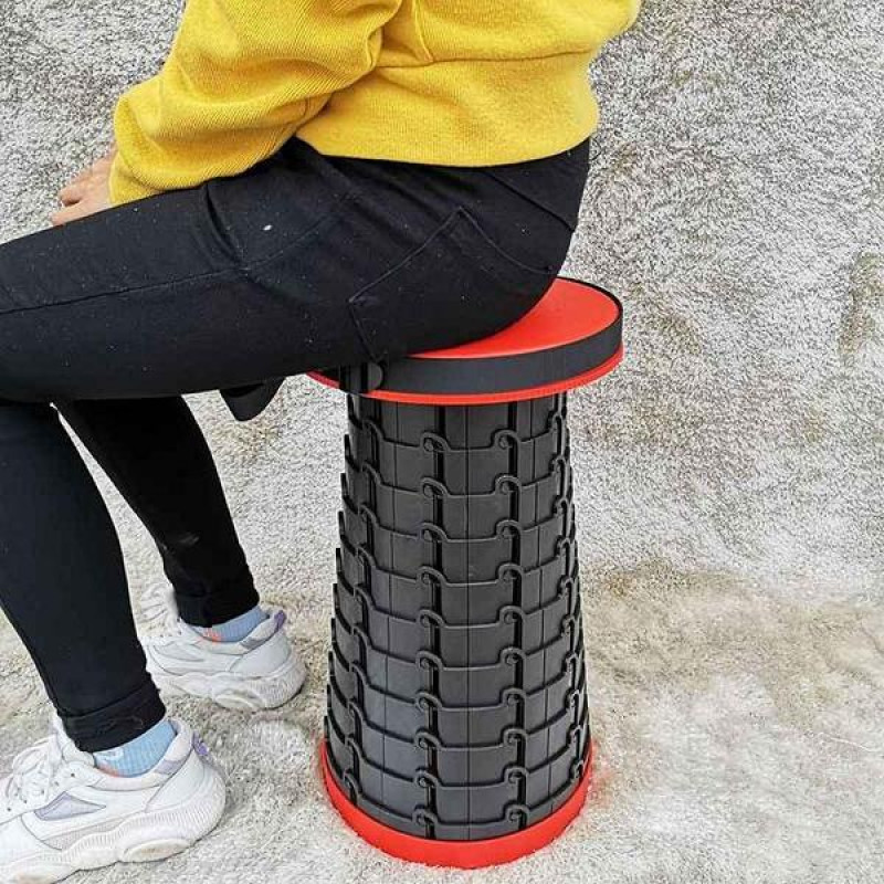 Табурет складаний похідний Telescopic Stool стілець для кемпінгу телескопічний