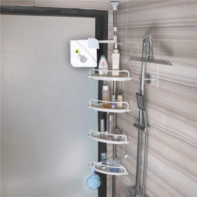 Кутова полиця-органайзер для ванної кімнати Multi Corner Shelf (TW26) 4 яруси регульованих по висоті