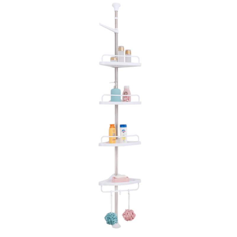 Кутова полиця-органайзер для ванної кімнати Multi Corner Shelf (TW26) 4 яруси регульованих по висоті