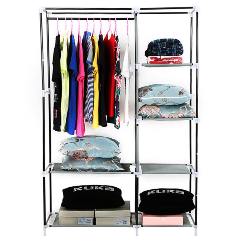 Портативний шафа-органайзер Hanging Clothes на 2 секції 105x45x170 (Бордовий)