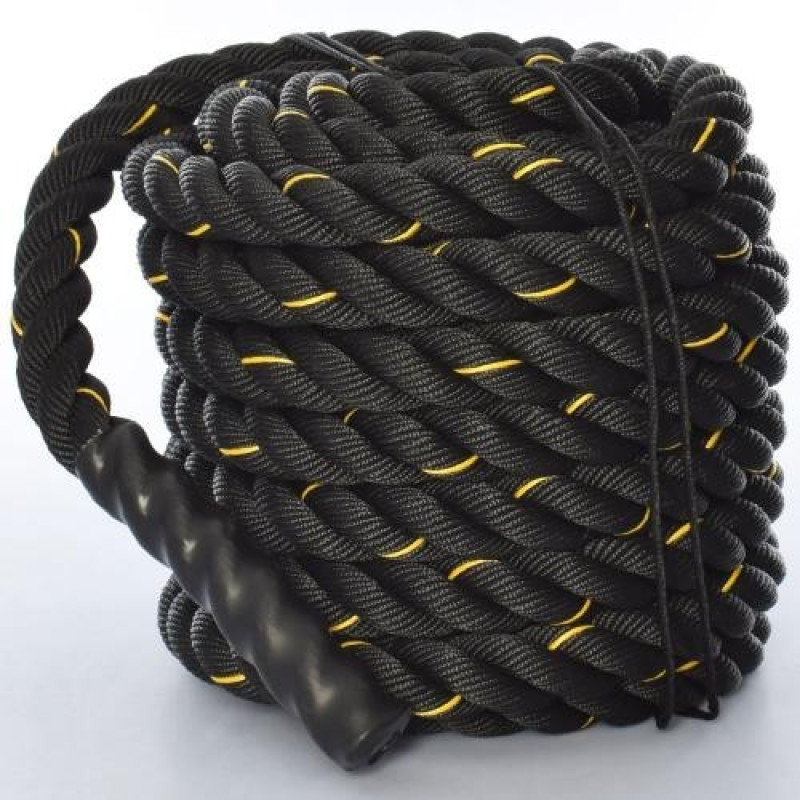 Канат для кросфіту Bambi MS 3249-3 15 м O 38 мм чорний Канат для кросфіту Bambi MS 3249-3 15 м O 38 мм чорний