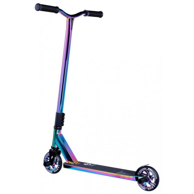 Трюковый самокат Maraton Sub Zero HIC с прочной рамой и пегами (Neo-chrome) Трюковый самокат Maraton Sub Zero HIC с прочной рамой и пегами (Neo-chrome)