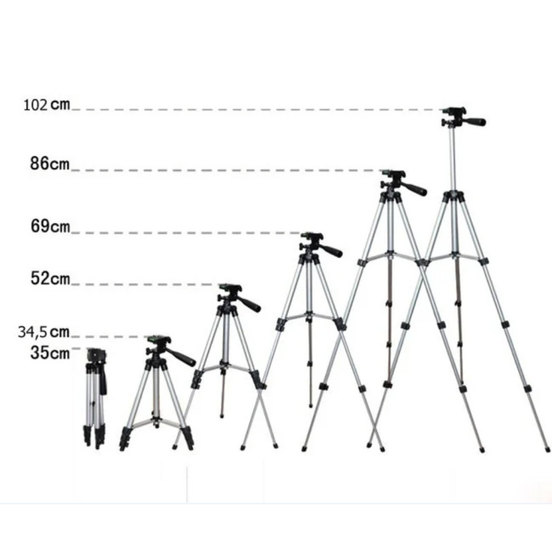 Штатив трипод для смартфонів Tefeng портативний tripod для фотоапарата та телефону TF-3110