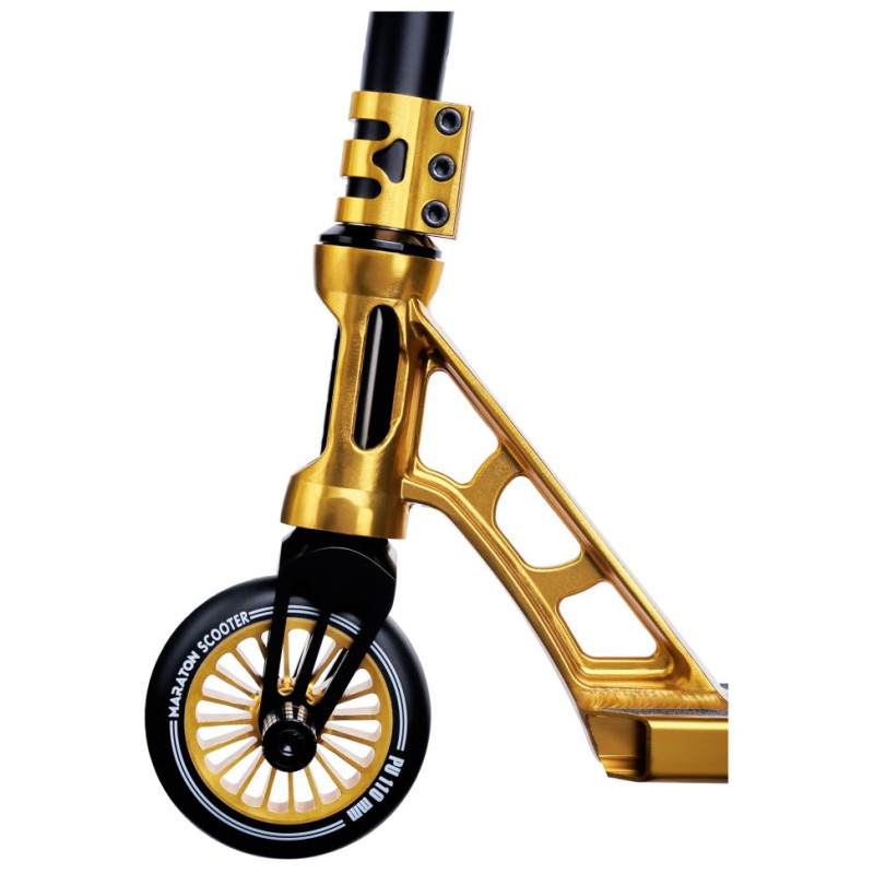 Труковий самокат PowerSlide HIC із міцною рамою та пегами (Gold Metall)