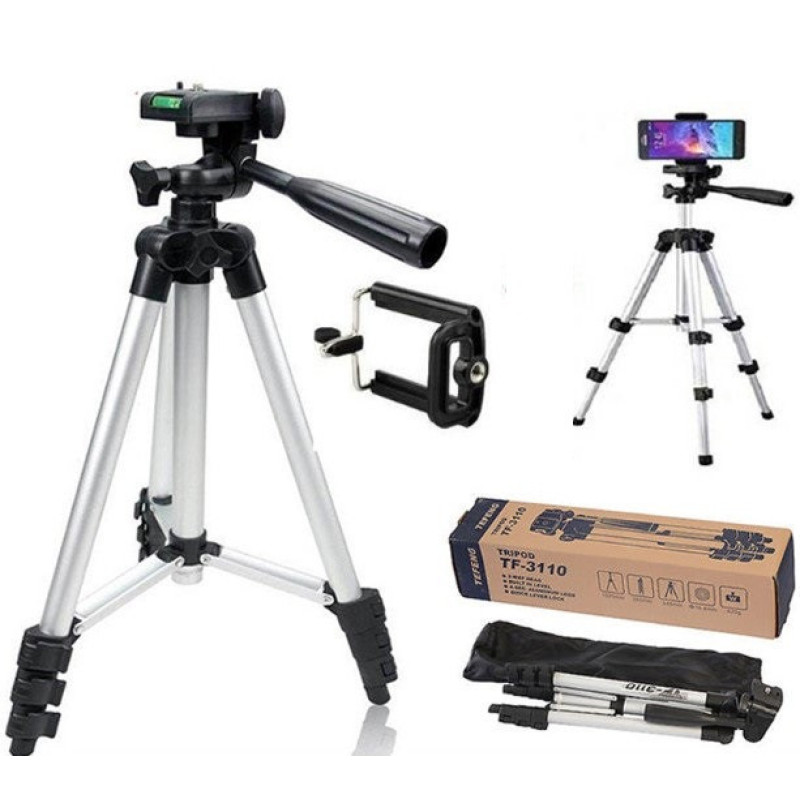 Штатив трипод для смартфонів Tefeng портативний tripod для фотоапарата та телефону TF-3110