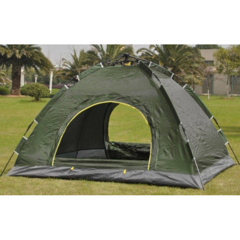 Автоматичний намет Autocamp 2 місний туристичний для кемпінгу з каркасом (Зелений)