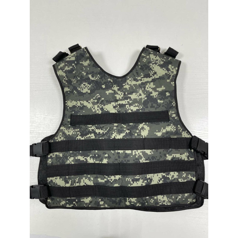 Розвантажувальний жилет тактичний на 6 кишень One Size розвантаження ремінно-плечова система (Піксель)