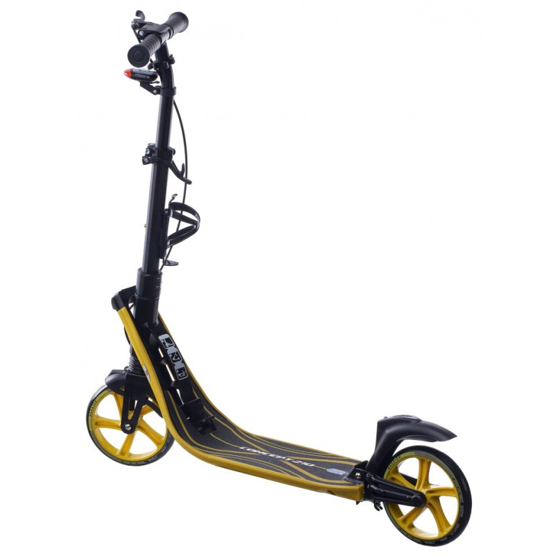 Швидкий складаний самокат Maraton Concept 210 алюмінієвий з налаштуванням зростання (жовтий)