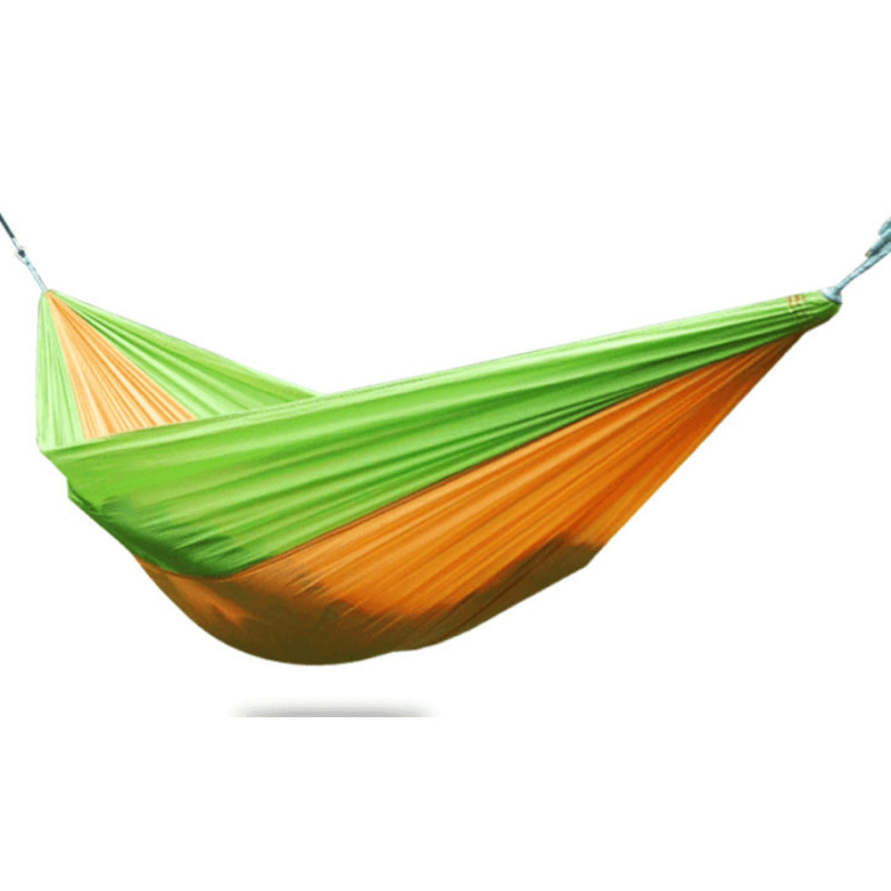 Гамак туристичний підвісний з карабіном Hammock Net Green-Orange (HN8975)