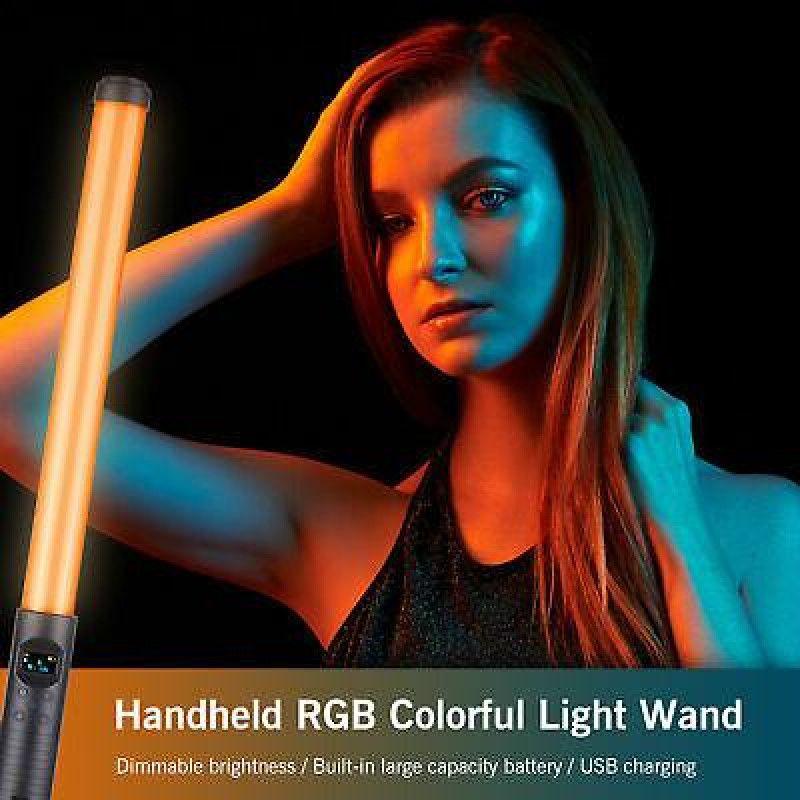 Лампа меч Led Stick Lamp RGB різнокольорова лампа-жезл для блогерів селфі стик з пультом