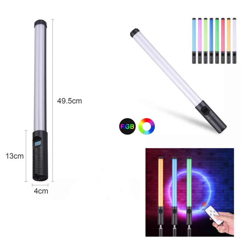 Лампа меч Led Stick Lamp RGB різнокольорова лампа-жезл для блогерів селфі стик з пультом