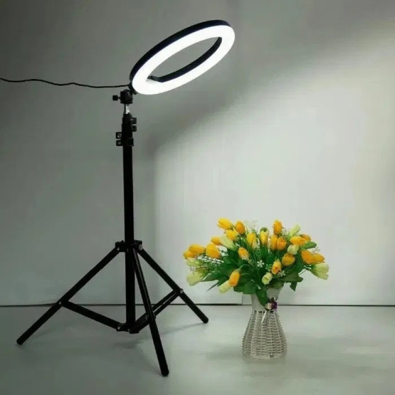 Кільцева LED лампа 30 см + штатив та кріплення для телефону Ring Light CXB-300 набір блогера