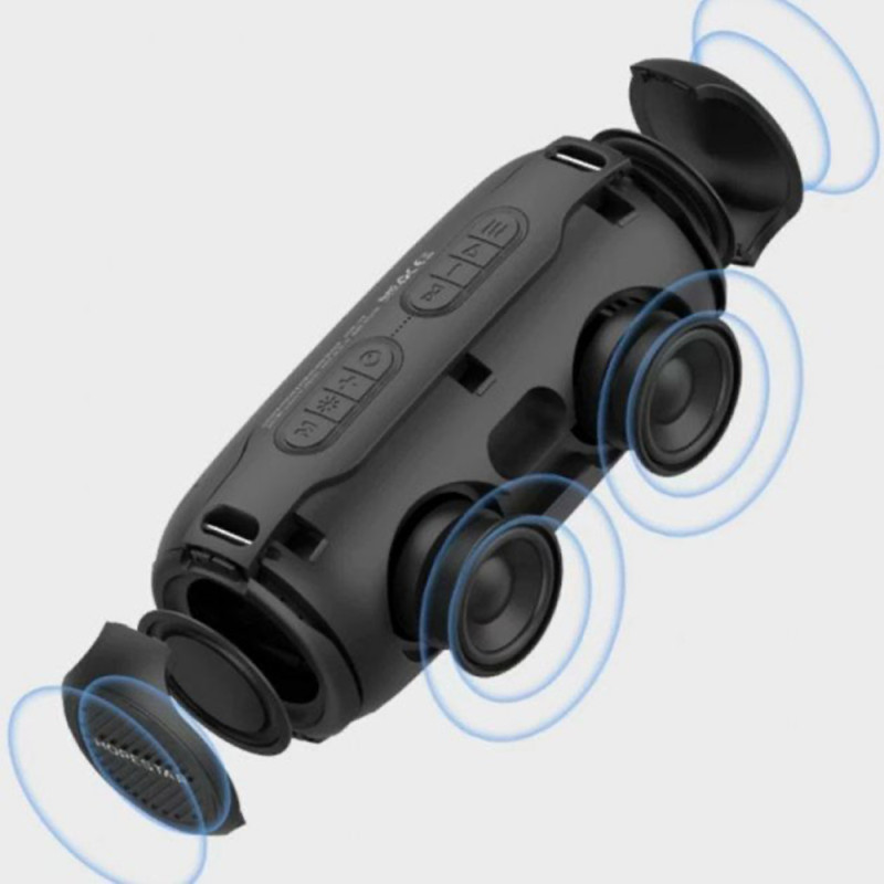 Портативна колонка Bluetooth з підсвічуванням HOPESTAR H48 Чорний бездротова акустика блютуз
