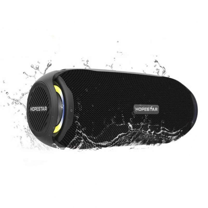 Портативна колонка Bluetooth з підсвічуванням HOPESTAR H48 Чорний бездротова акустика блютуз