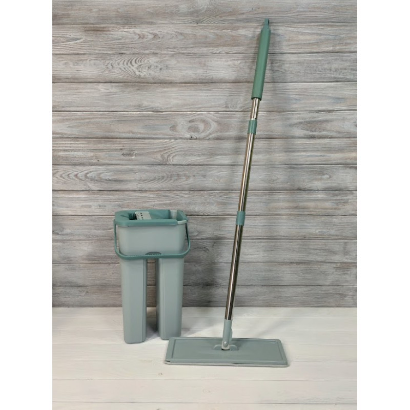 Комплект швабра з відром Clean Pro Mop із системою авто-віджиму для швидкого прибирання CM-1211 Blue Комплект швабра з відром Clean Pro Mop із системою авто-віджиму для швидкого прибирання CM-1211 Blue