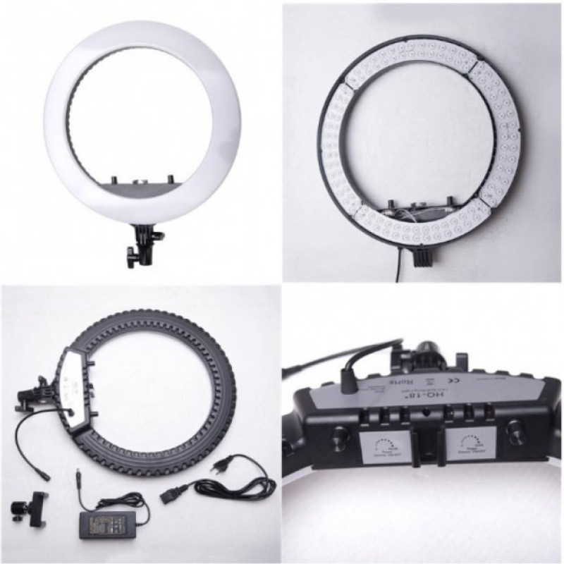 Кільцева LED лампа Ring Light 45 см + штатив (HQ-18)