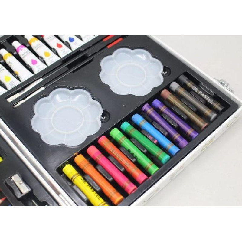 Набір творчості та малювання Easy Paint 48 предметів в алюмінієвій валізі Panxiang (PX89765)