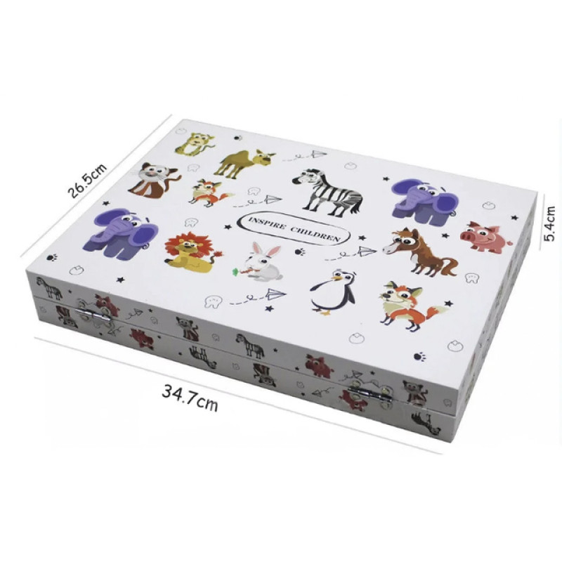 Набір творчості та малювання Easy Paint 48 предметів в алюмінієвій валізі Panxiang (PX89765)