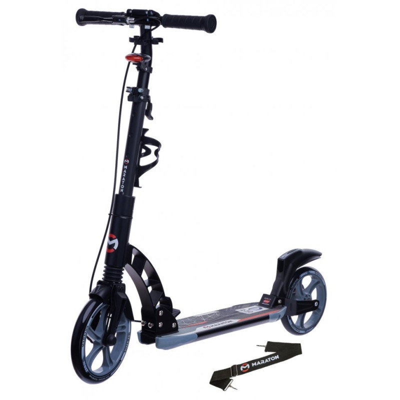 Швидкий складаний самокат Maraton Dynamic з дисковим гальмом (Чорний)