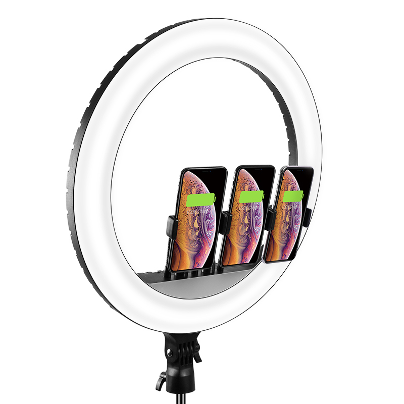 Кільцева LED лампа Ring Light 45 см + штатив та дистанційним пультом (RL-18)