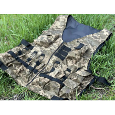 Розвантажувальний жилет тактичний на 9 кишень One Size розвантаження ремінно-плечова система