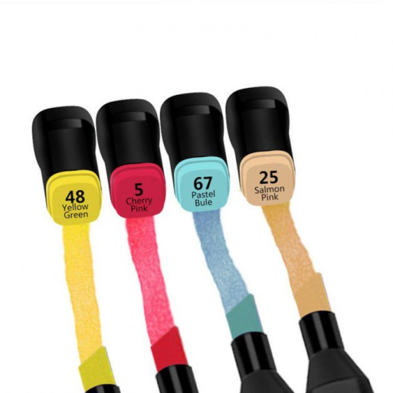 Набір скетч маркерів 120 шт для малювання двосторонні фломастери для скетчингу Pangxiang