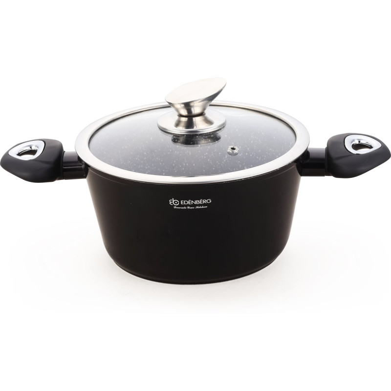 Унікальний набір посуду з нержавіючої сталі з мармуровим покриттям Edenberg EB 5611 15 предметів