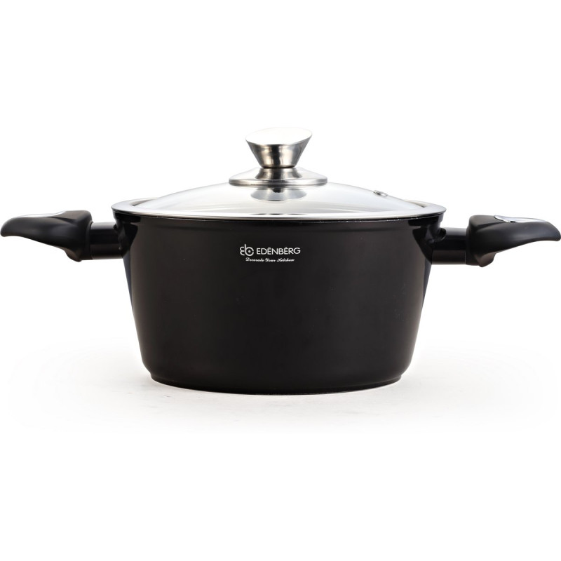 Унікальний набір посуду з нержавіючої сталі з мармуровим покриттям Edenberg EB 5611 15 предметів