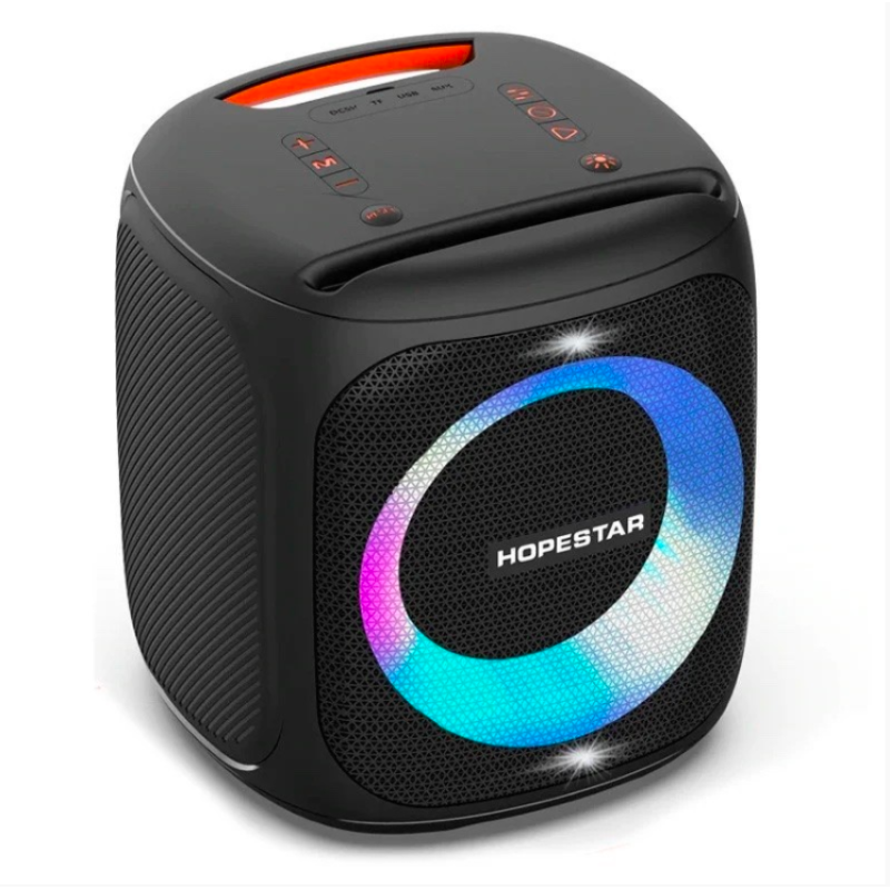 Велика блютуз колонка Hopestar party 100 із мікрофоном 50W bluetooth бездротова портативна акустика