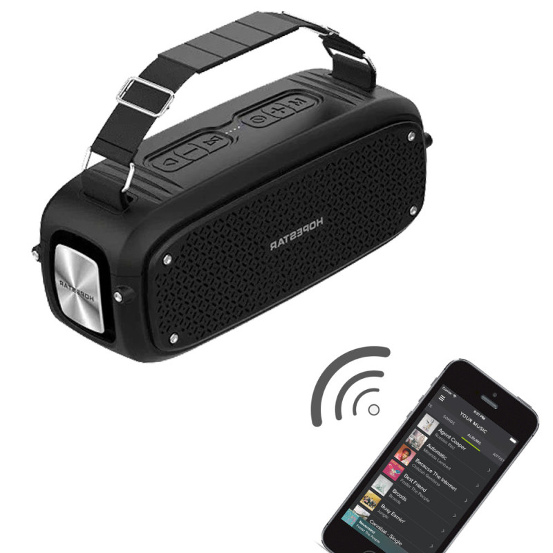 Портативна блютуз колонка HOPESTAR A21 | акустична система bluetooth (чорна)