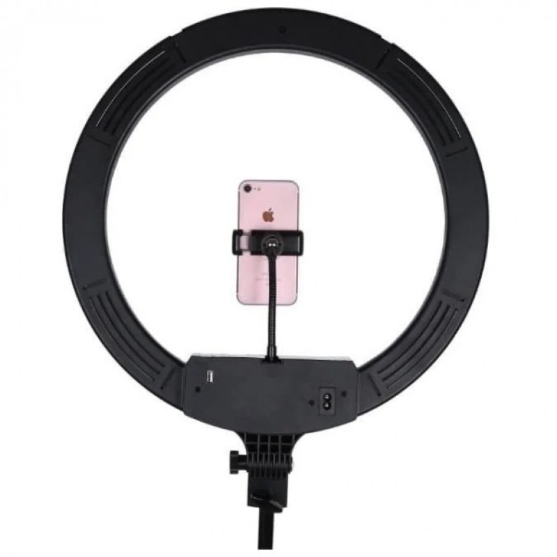 Кільцева LED лампа Ring Lite 36 см AL-360 зі штативом та пультом 220V