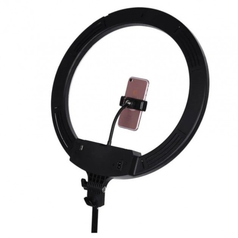 Кільцева LED лампа Ring Lite 36 см AL-360 зі штативом та пультом 220V