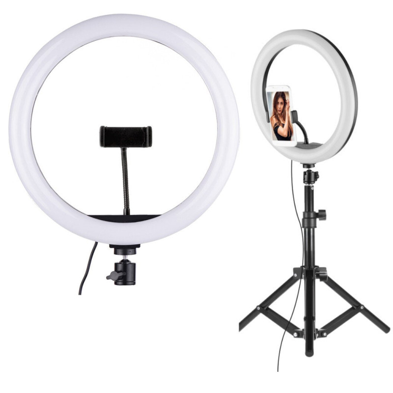 Кільцева LED лампа Ring Light 33 см + штатив та кріплення для телефону (LC-330)