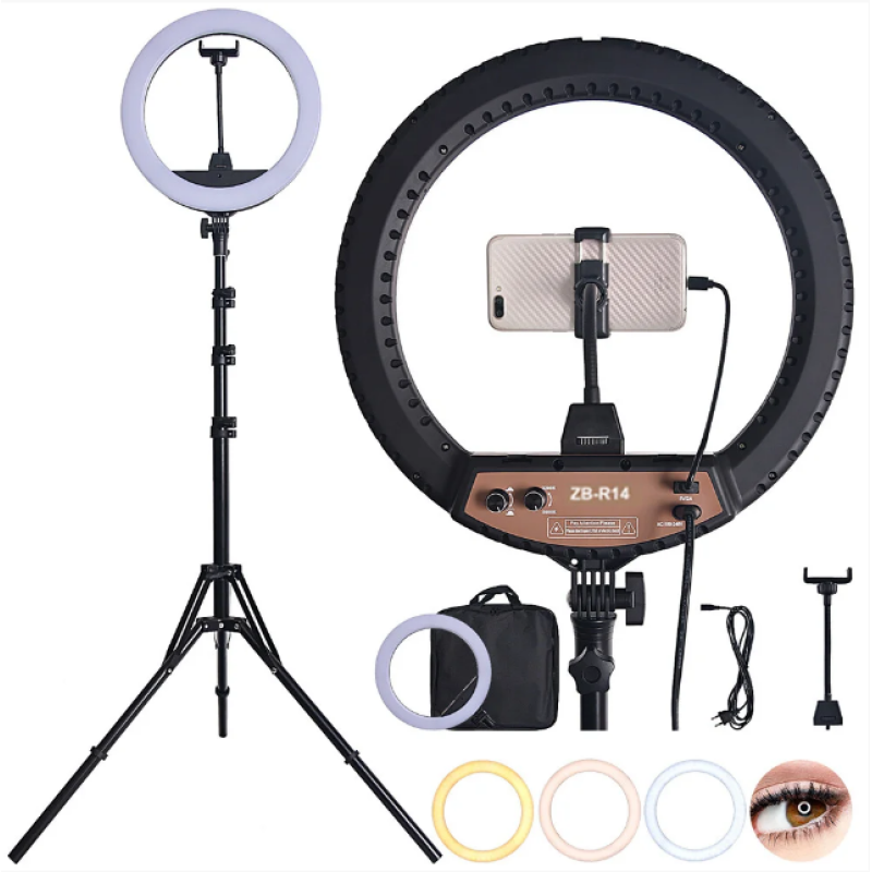 Кільцева LED лампа Ring Light 35 см + Штатив 2м. (ZB-R14) набір блогера