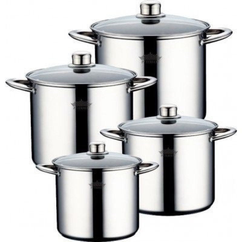 Набор больших кастрюль Peterhoff PH15171 на 8 предметов из нержавеющей стали