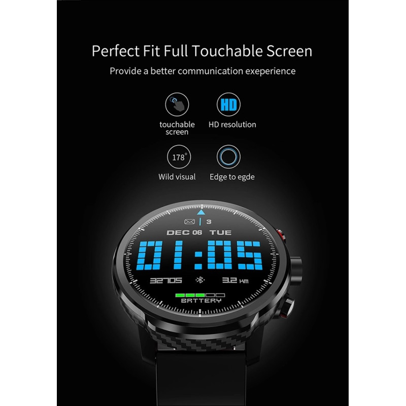 Стильний смарт-годинник Smart band LEMFO L5 Gray з IPS екраном