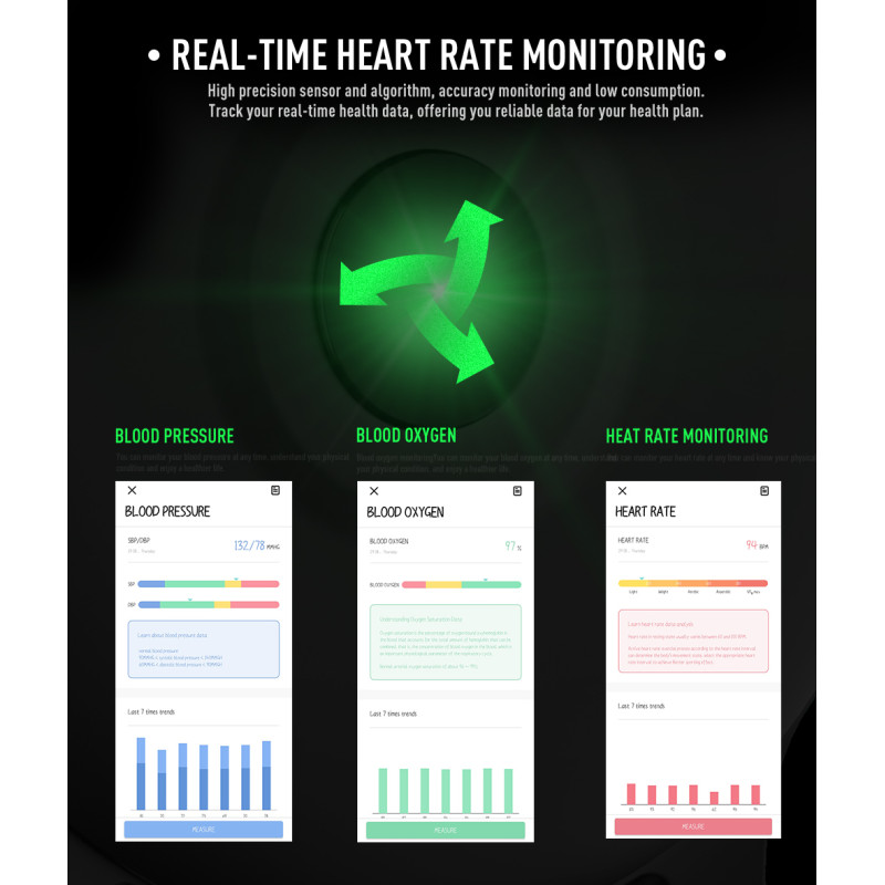 Смарт-годинник KingWear KW19 з вимірюванням тиску та фітнес трекером (Pink)