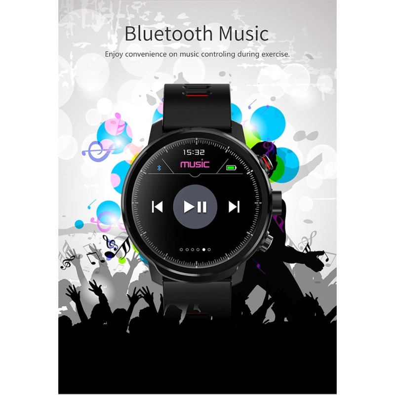 Стильний смарт-годинник Smart band LEMFO L5 Gray з IPS екраном