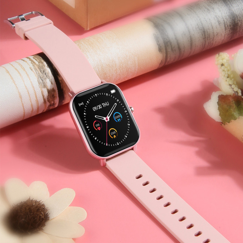 Стильний смарт годинник Colmi P8 Pink з пульсометром