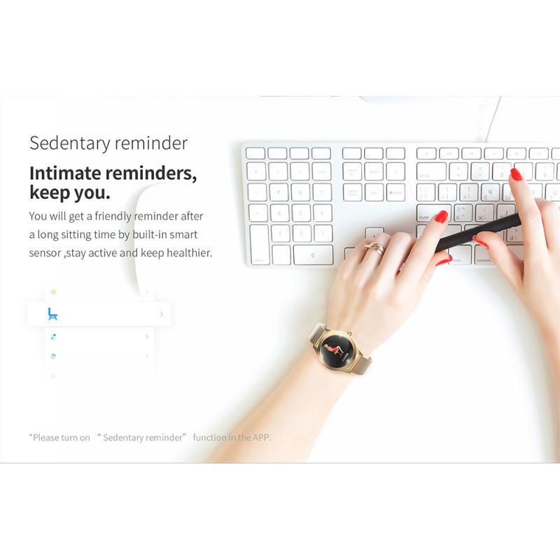 Стильний смарт-годинник KingWear KW10 із виміром пульсу та тиску