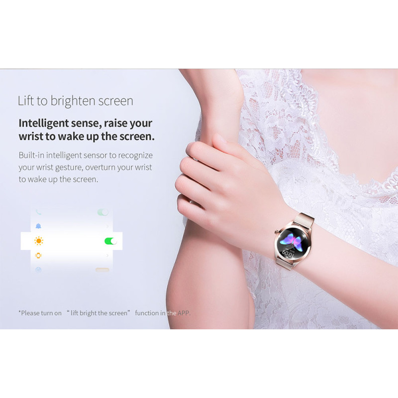 Стильний смарт-годинник KingWear KW10 із виміром пульсу та тиску