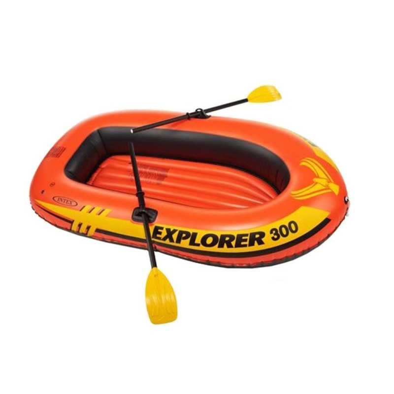Двомісний надувний човен Intex 58332 Explorer 300 Set з веслами та насосом 211 х 117 х 41 см Двомісний надувний човен Intex 58332 Explorer 300 Set з веслами та насосом 211 х 117 х 41 см