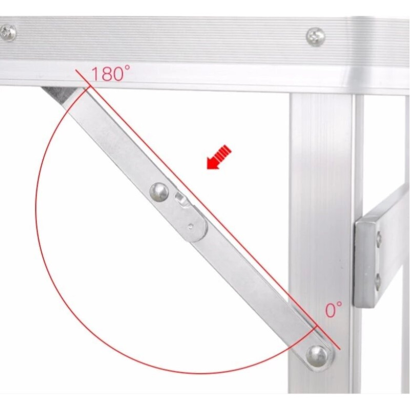 Посилений стіл для розкладної пікніка з 4 стільцями Easy Camping (помаранчевий)