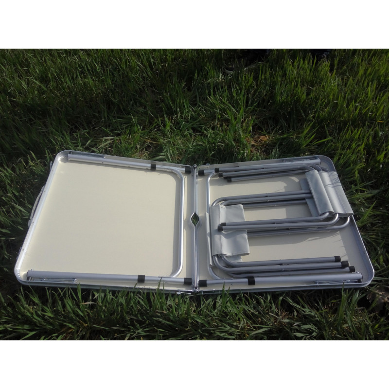 Розкладний стіл для пікніка з 4 стільцями FT-2107 (помаранчевий)