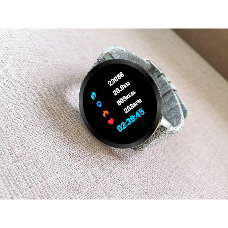 смарт годинник Goral V11 IPS silver з тонометром (M109109)