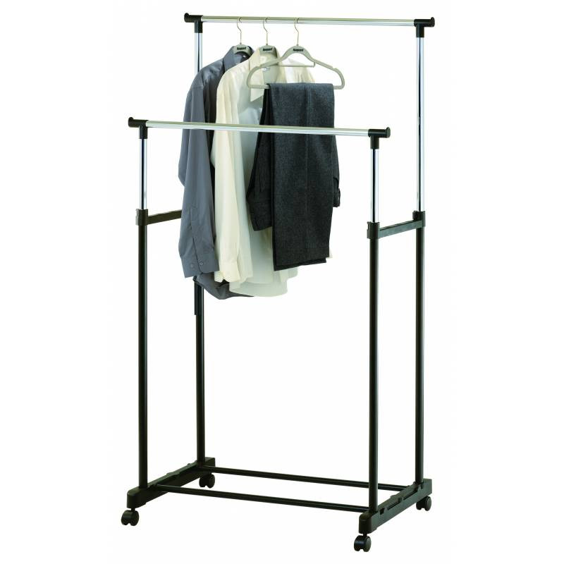 Телескопічна вішалка-стійка для одягу Double-Pole Casual Hanger (339 LR)