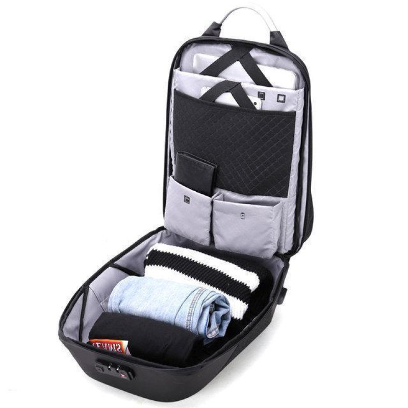 Міський рюкзак для ноутбука Arctic Hunter original black із захистом від крадіжок та водозахистом (B00208)