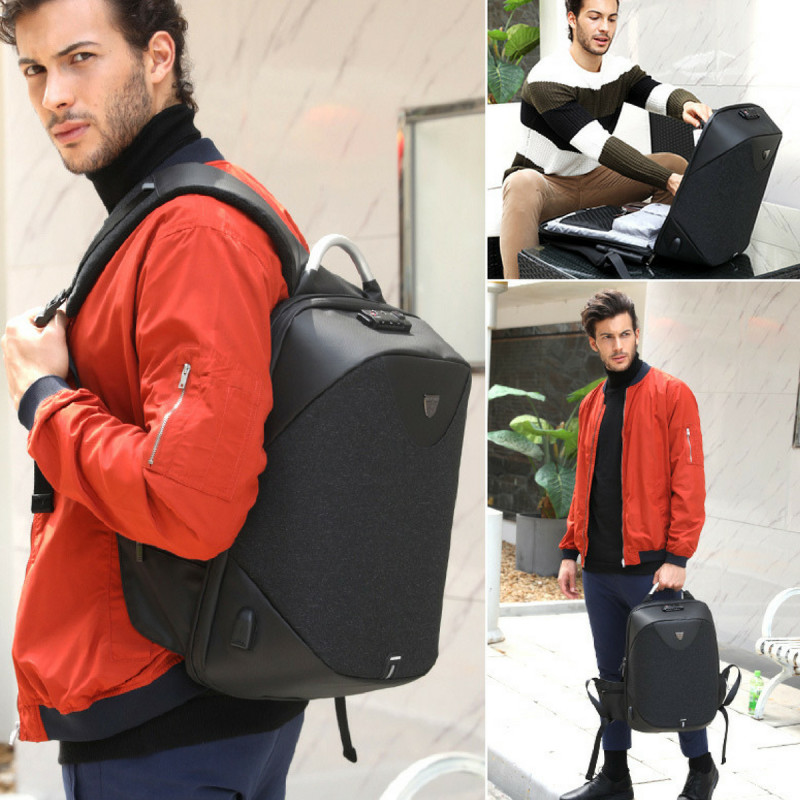 Міський рюкзак для ноутбука Arctic Hunter original black із захистом від крадіжок та водозахистом (B00208)