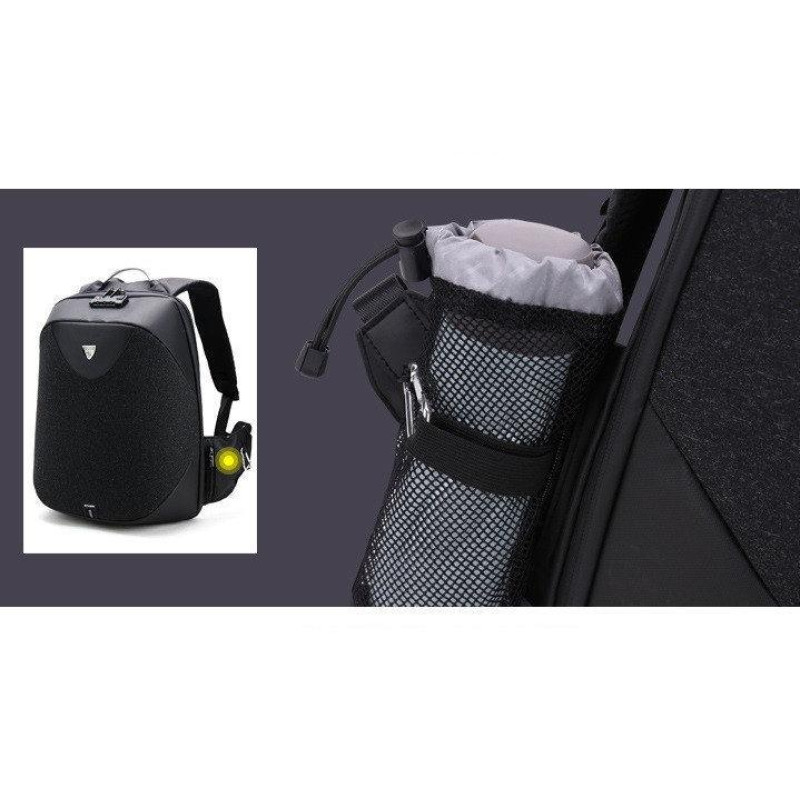 Міський рюкзак для ноутбука Arctic Hunter original black із захистом від крадіжок та водозахистом (B00208)