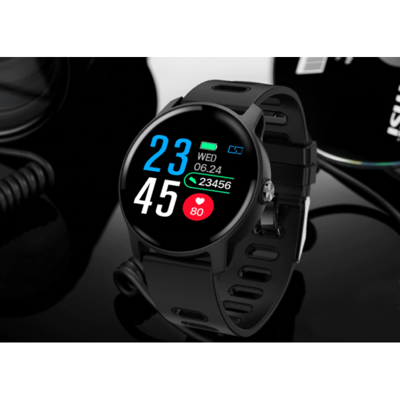 Смарт годинник S08 Black з тонометром та унікальними функціями